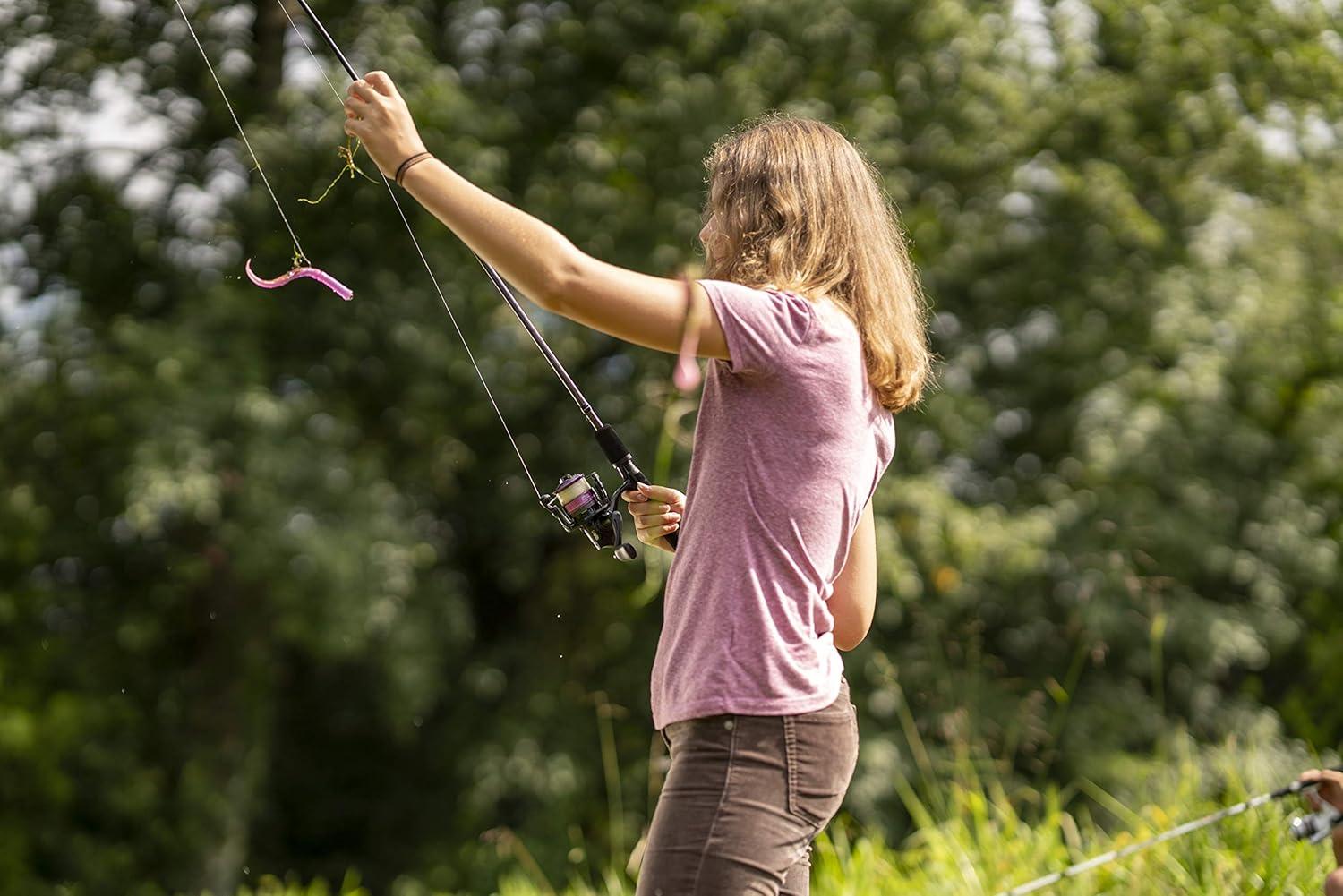 image:imageAbu Garcia 56 Ike Dude Youth Fishing Rod and Reel Spincast Combo 2Piece Rod Size 6 Reel Right Handle PositionWhiteGen Ike Spinning