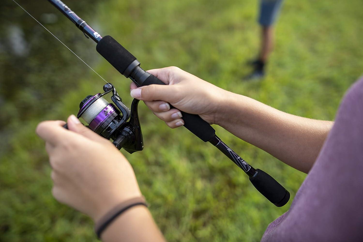 image:imageAbu Garcia 56 Ike Dude Youth Fishing Rod and Reel Spincast Combo 2Piece Rod Size 6 Reel Right Handle PositionWhiteGen Ike Spinning