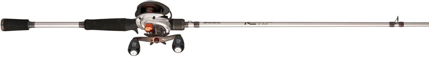 image:imageAbu Garcia Revo X Low Profile Baitcast Reel and Fishing Rod ComboNew Silver Eva Grip