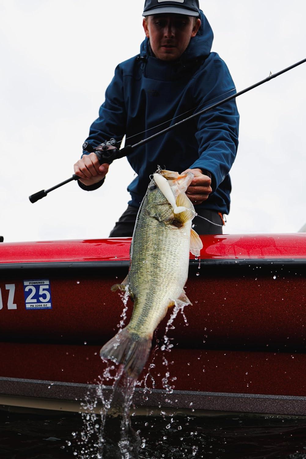 image:imageBerkley PowerBait CullShad Fishing Soft BaitGreen Pumpkin Pearl White