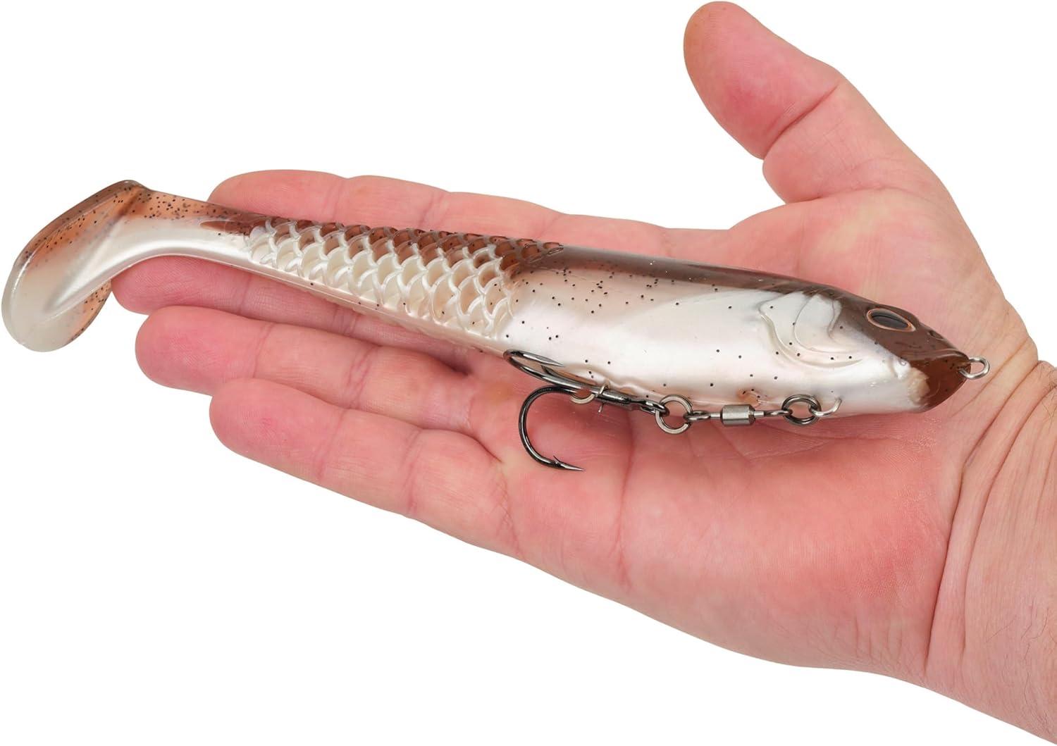image:imageBerkley PowerBait CullShad Fishing Soft BaitGreen Pumpkin Pearl White