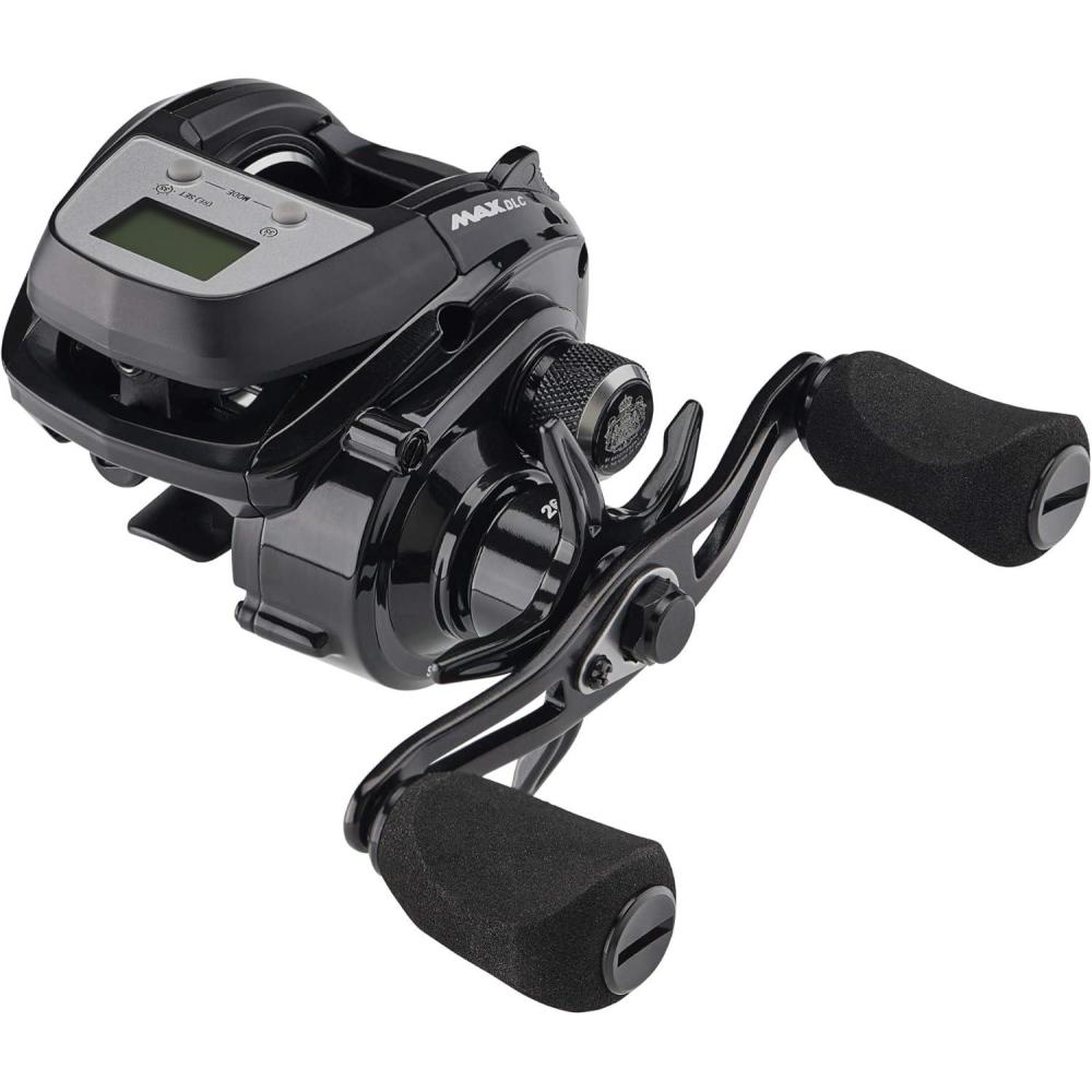 image:imageAbu Garcia Max Digital Line Counter Low Profile Baitcast Reel Size LP 1498727 Carbon Fiber Star Drag Max of 20lb  90kg Durable Lightweight and StrongBlack