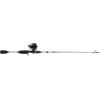 Abu Garcia 5’6″ Ike Dude Youth Fishing Rod and Reel Spincast Combo, 2-Piece Rod, Size 6 Reel, Right Handle Position,White(Ike Dude Spincast (New Model))