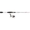 Abu Garcia 5’6″ Ike Dude Youth Fishing Rod and Reel Spincast Combo, 2-Piece Rod, Size 6 Reel, Right Handle Position,White(Ike Dude Spinning (Old Model))