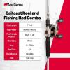 Abu Garcia Revo X Low Profile Baitcast Reel and Fishing Rod Combo(New Silver – Eva Grip)