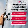 Abu Garcia Revo X Low Profile Baitcast Reel and Fishing Rod Combo(New Silver – Eva Grip)