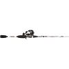 Abu Garcia 5’6″ Ike Dude Youth Fishing Rod and Reel Spincast Combo, 2-Piece Rod, Size 6 Reel, Right Handle Position,White(Ike Dude Spincast (Old Model))