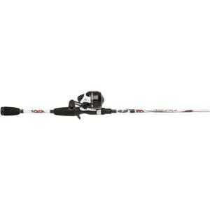 Abu Garcia 5’6″ Ike Dude Youth Fishing Rod and Reel Spincast Combo, 2-Piece Rod, Size 6 Reel, Right Handle Position,White(Ike Dude Spincast (Old Model))