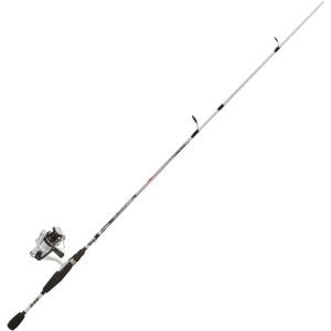Abu Garcia 5’6″ Ike Dude Youth Fishing Rod and Reel Spincast Combo, 2-Piece Rod, Size 6 Reel, Right Handle Position,White(Ike Dude Spinning (Old Model))