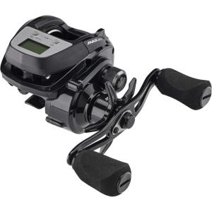 Abu Garcia Max Digital Line Counter Low Profile Baitcast Reel, Size LP (1498727), Carbon Fiber Star Drag, Max of 20lb | 9.0kg, Durable, Lightweight and Strong,Black