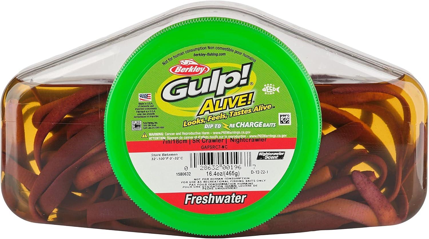 image:imageBerkley Gulp Alive SR Crawler Fishing Soft BaitNightcrawler