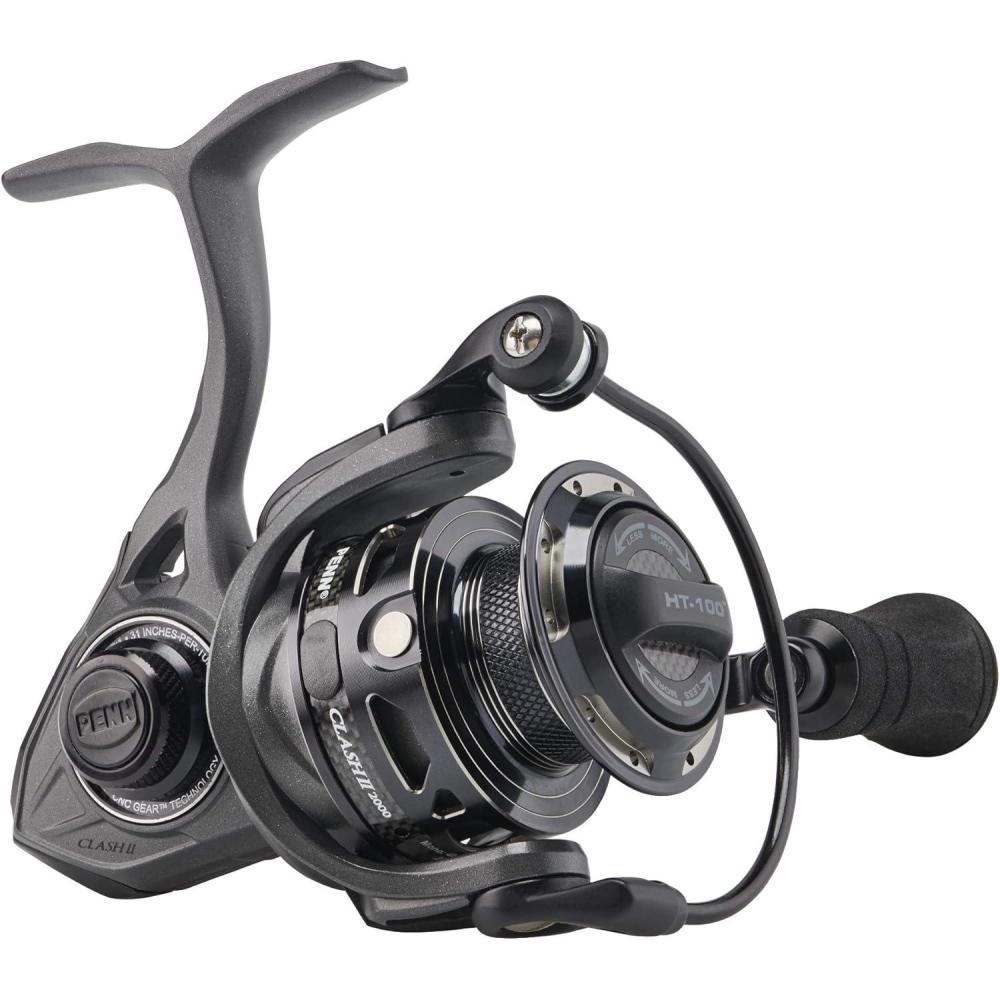 image:imagePenn Clash II Spinning Reel Lightweight Saltwater Shore and Kayak Fishing Reel for Lure Fishing Sea Fishing Reel for Bass Pollack Cod Wrasse2000