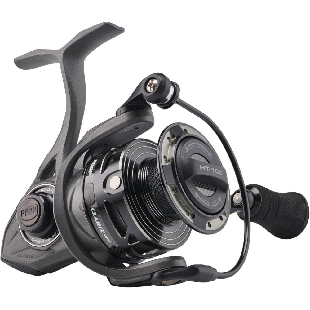 image:imagePenn Clash II Spinning Reel  Lightweight Saltwater Shore and Kayak Fishing Reel for Lure Fishing  Sea Fishing Reel for Bass Pollack Cod Wrasse4000