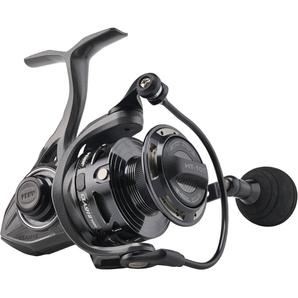 image:imagePenn Clash II Spinning Reel  Lightweight Saltwater Shore and Kayak Fishing Reel for Lure Fishing  Sea Fishing Reel for Bass Pollack Cod Wrasse5000