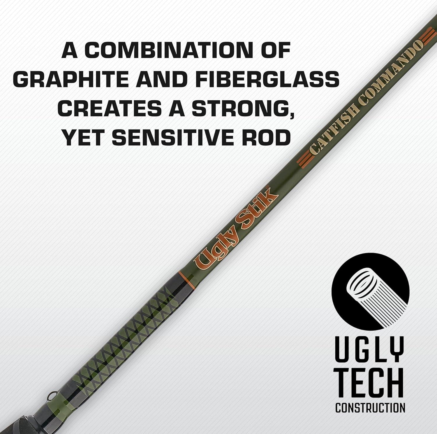 image:imageAbu Garcia Catfish Commando Baitcast Reel and Fishing Rod ComboCasting New Model