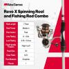Abu Garcia Revo X Spinning Reel and Fishing Rod Combo(New Silver – Eva Grip)
