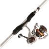 Abu Garcia Revo X Spinning Reel and Fishing Rod Combo(New Silver – Eva Grip)
