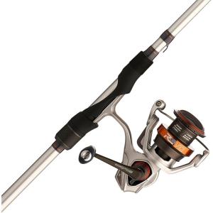 Abu Garcia Revo X Spinning Reel and Fishing Rod Combo(New Silver – Eva Grip)