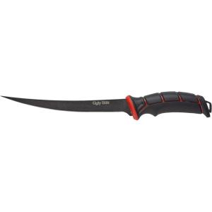 Ugly Stik Ugly Tools 9 Inch Flex Knife for Fishing, Fishing Fillet Knife for Anglers, Sharp Trailing Point Serrated Stainless Steel Blade, Non-Slip Grip Handle,Black