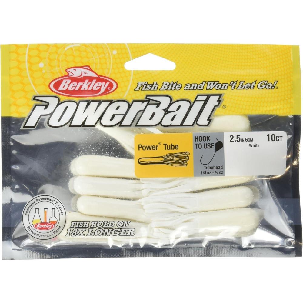 image:imageBerkley PowerBait Power Tube Fishing Soft BaitWhite