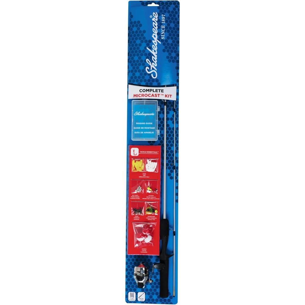 image:imageShakespeare Complete Fishing Kit Spinning Reel amp Rod Combo Bait amp Line Included