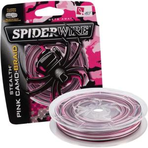 SpiderWire Stealth Braid Fishing Line(Pink Camo)