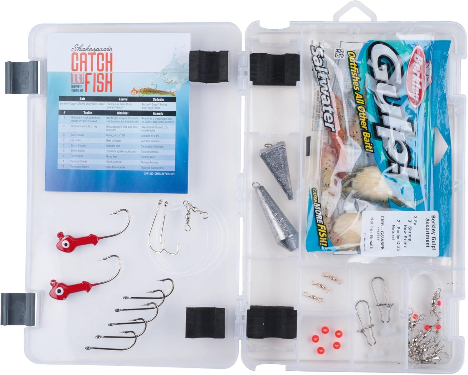 image:imageShakespeare Catch More Fish Spinning Reel and Fishing Rod Combo with KitSurfPier 7ft