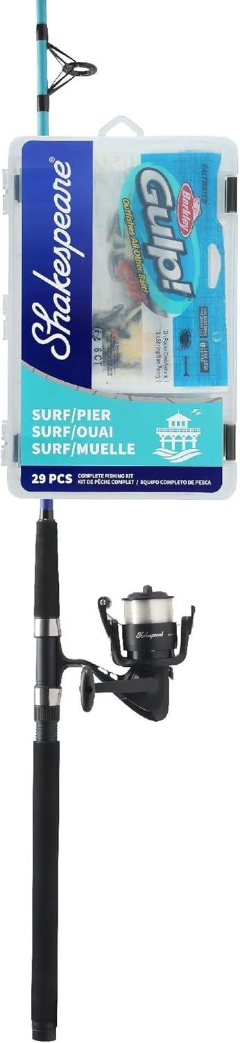 image:imageShakespeare Catch More Fish Spinning Reel and Fishing Rod Combo with KitSurfPier 7ft
