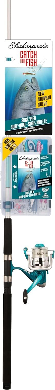 image:imageShakespeare Catch More Fish Spinning Reel and Fishing Rod Combo with KitSurfPier 7ft