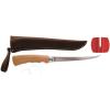 Berkley 6″ Wood Handle Fillet Knife, Includes Sheath and Blade Sharpener, Ergonomic Design, Corrosion-Resistant, Stainless Steel Blade, Ideal Fishing Knife for Cleaning Medium Gamefish(6″)