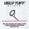 Ugly Stik 7’ Catfish Spinning Fishing Rod and Reel Catfish Combo, Ugly Tech Construction with Clear Tip Design, 7’ 2-Piece Moderate Fast Action Rod