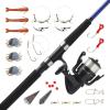 Shakespeare Catch More Fish Spinning Reel and Fishing Rod Combo with Kit(Surf/Pier 7ft)
