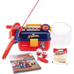 Shakespeare Youth Fishing Reel and Rod Combo(Marvel Spiderman 7pc Kit)