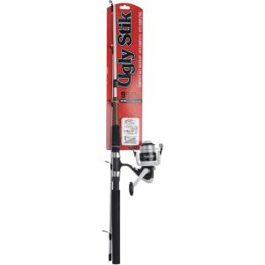 Ugly Stik Complete Spincast Reel and Fishing Rod Kit(Complete Saltwater)