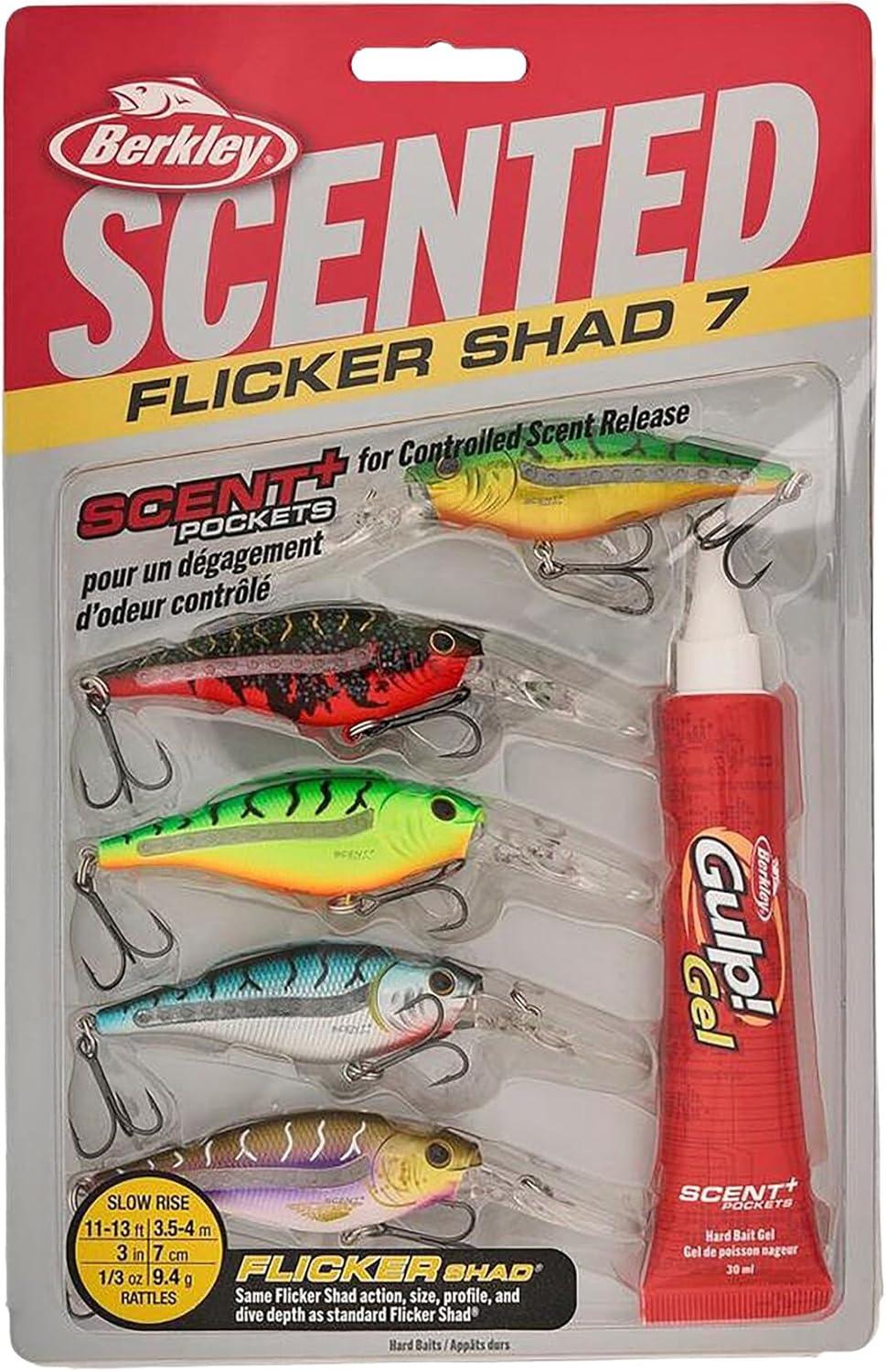 image:imageBerkley Scented Flicker Shad Fishing Hard BaitTiger 5 Pack