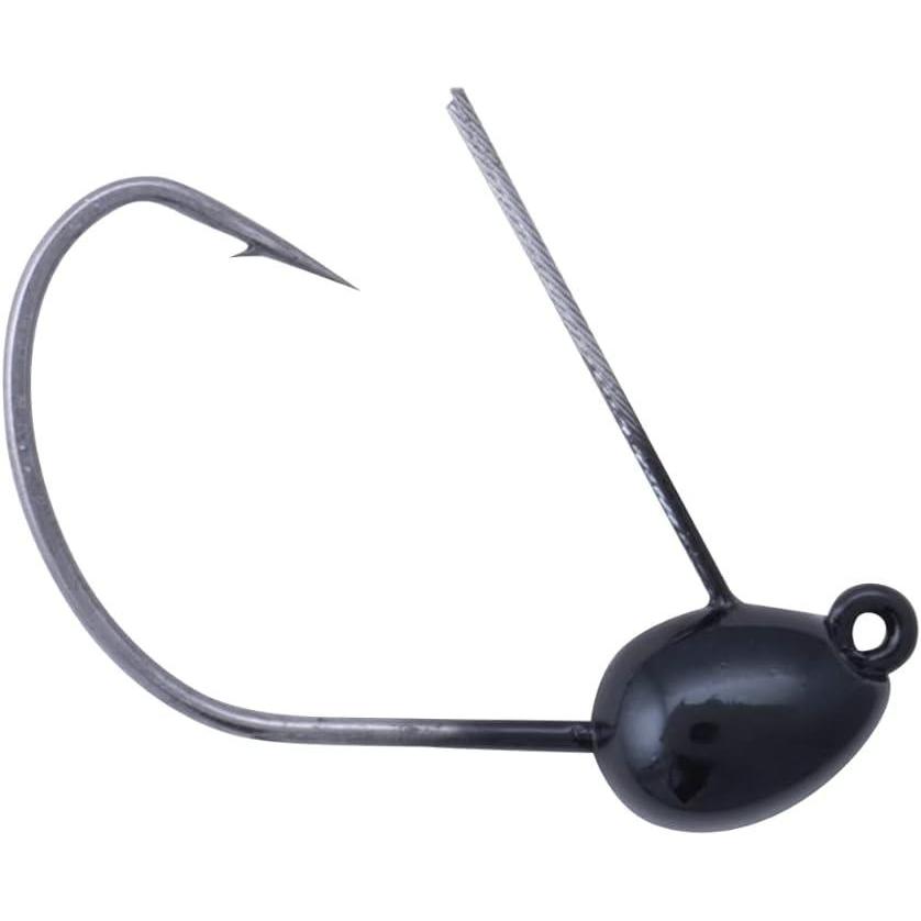 image:imageBerkley Fusion19 Weighted Wacky Head Fishing JigheadsBlack