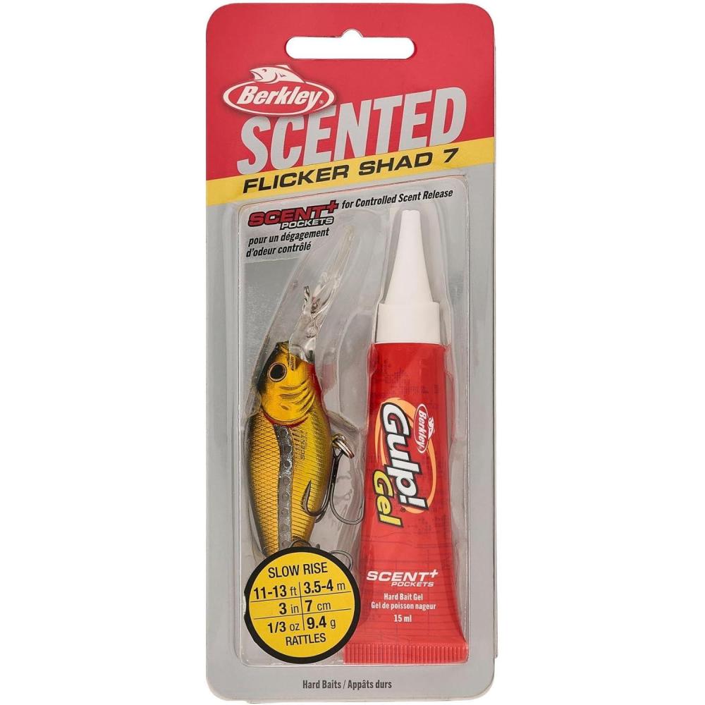 image:imageBerkley Scented Flicker Shad Fishing Hard BaitBlack Gold Single