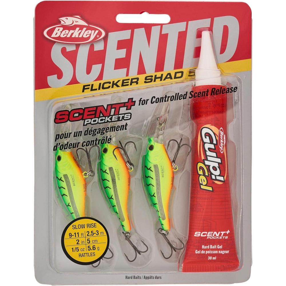 image:imageBerkley Scented Flicker Shad Fishing Hard BaitFiretiger Pro Pack