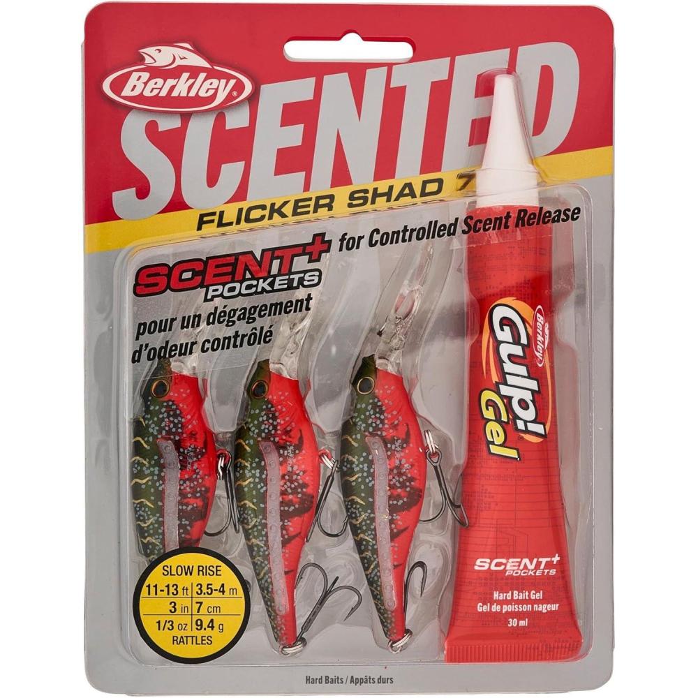image:imageBerkley Scented Flicker Shad Fishing Hard BaitRed Tiger Pro Pack