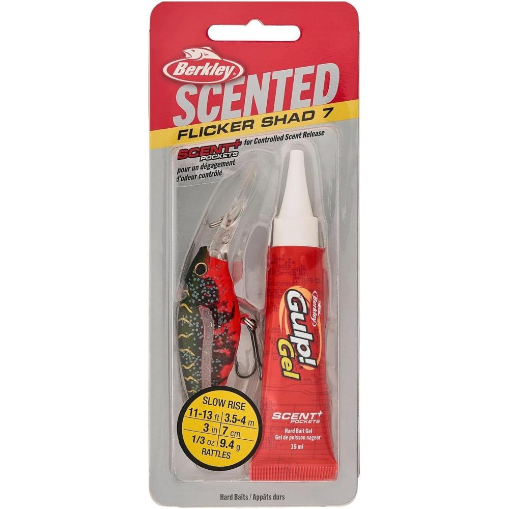 image:imageBerkley Scented Flicker Shad Fishing Hard BaitRed Tiger Single
