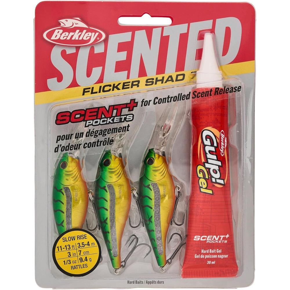 image:imageBerkley Scented Flicker Shad Fishing Hard BaitSlick Firetiger Pro Pack