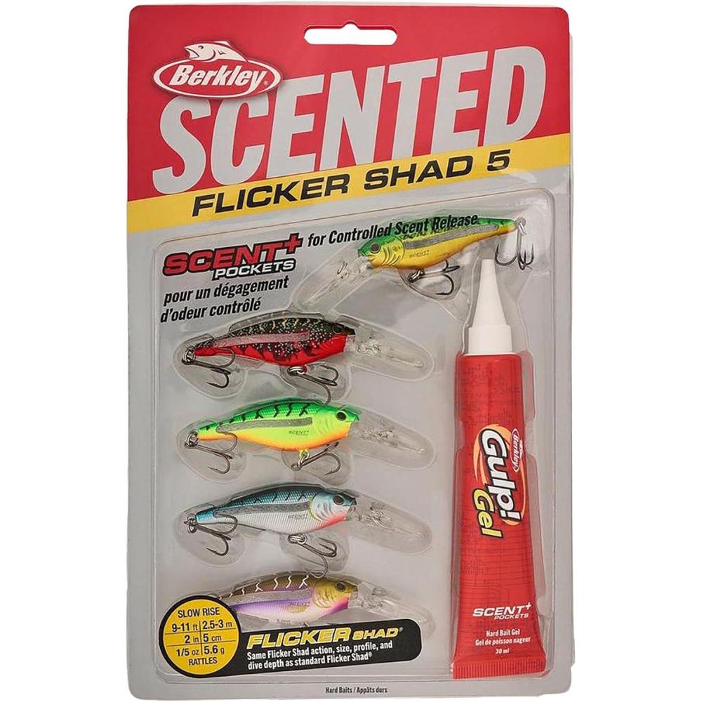 image:imageBerkley Scented Flicker Shad Fishing Hard BaitTiger 5 Pack