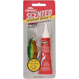 Berkley Scented Flicker Shad Fishing Hard Bait(Flashy Perch (Single))