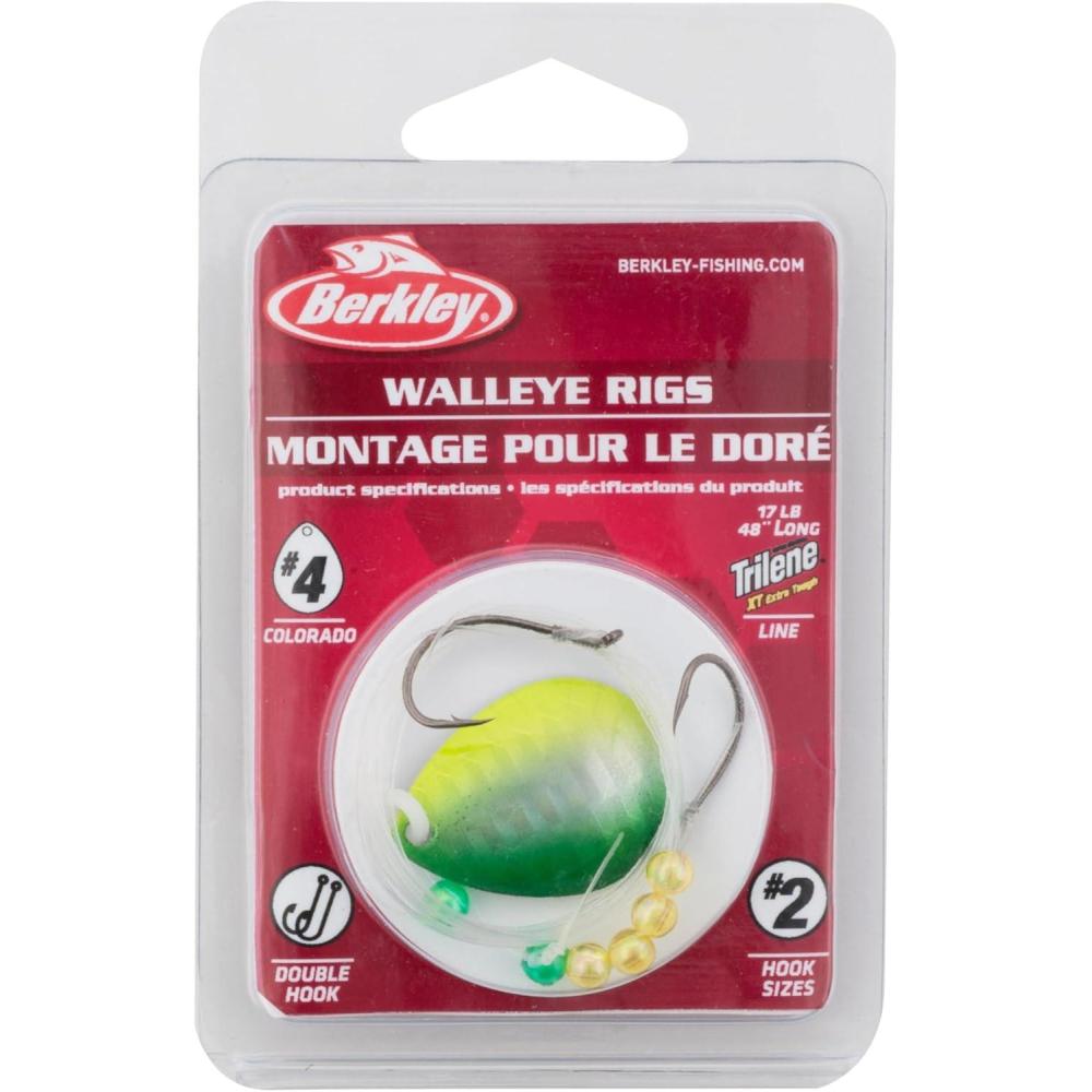 image:imageBerkley Walleye Mono Rigs ColoradoLime Chartreuse