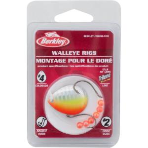 Berkley Walleye Mono Rigs – Colorado(Orange Chartreuse)