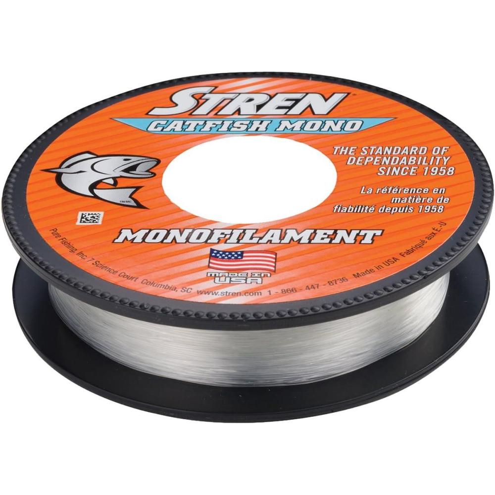 image:imageStren Catfish Monofilament Fishing LineClearBlue Fluorescent