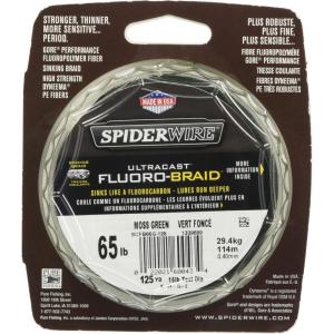 SpiderWire Ultracast Fluoro-Braid Superline Fishing Line(Moss Green)