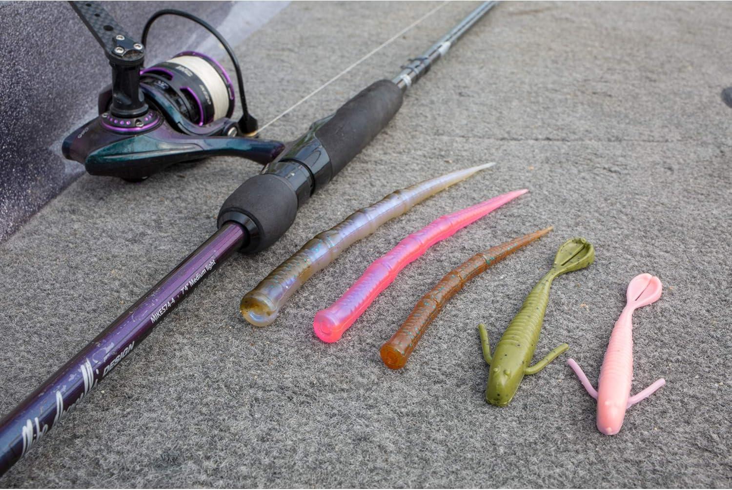 image:imageBerkley Flute Worm Fishing Soft Plastic Lure 47 Inch 1 PieceGreen Pumpkin