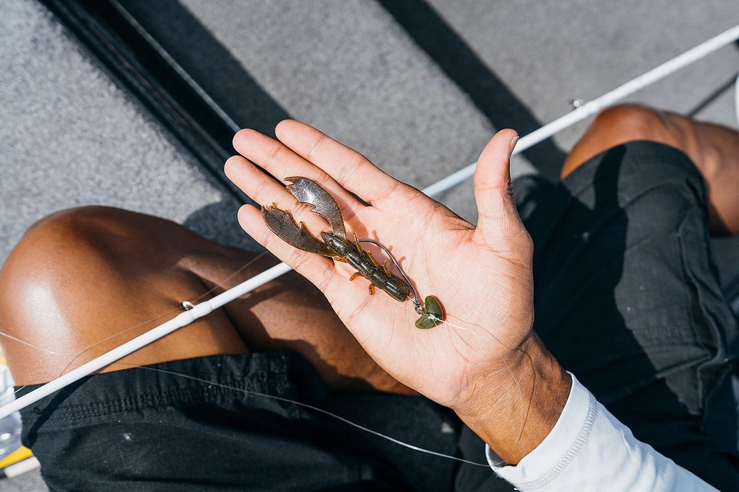 image:imageBerkley PowerBait Chigger Craw Black Blue Fleck 4 9 Count
