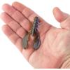 Berkley PowerBait Crazy Legs Chigger Craw Soft Plastic Lure, 8 Pack, Bass Fishing(Blue Craw)
